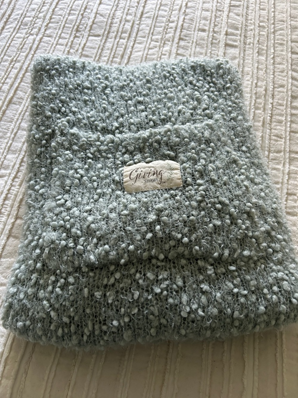 The Giving Shawl-Aqua